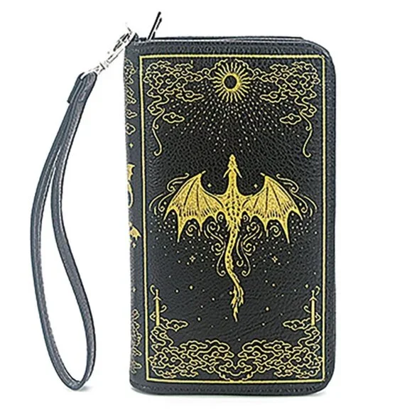 Romantasy Dragon Book Cover Wallet - Book Lover Gifts - Picture 1 of 5
